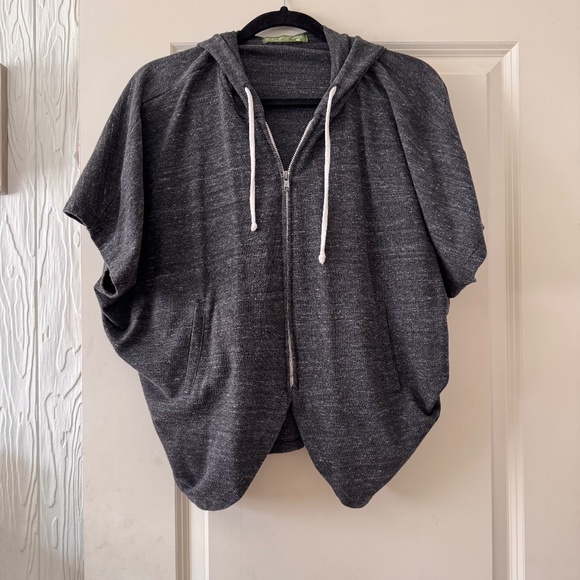 Alternative Apparel Jackets & Blazers - Alternative Grey Short Sleeve Hoodie